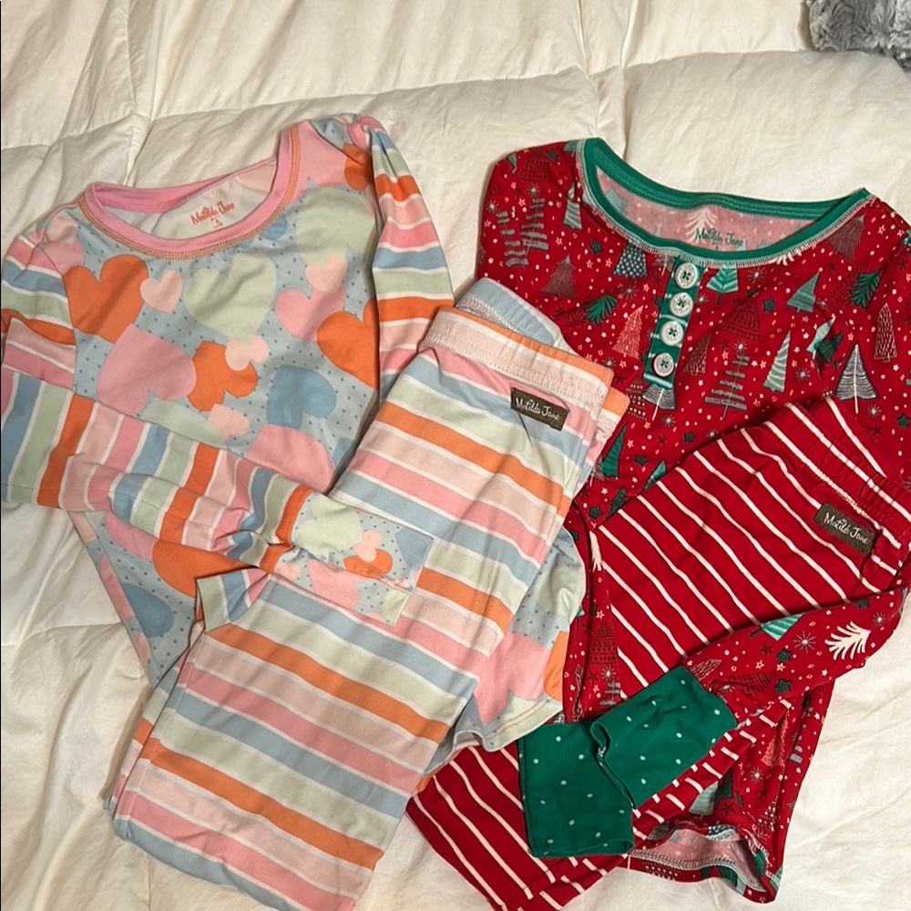 Kids Pajamas Set - Multicolor and Red